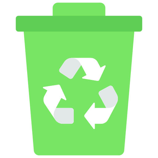 Recycle bin Juicy Fish Flat icon