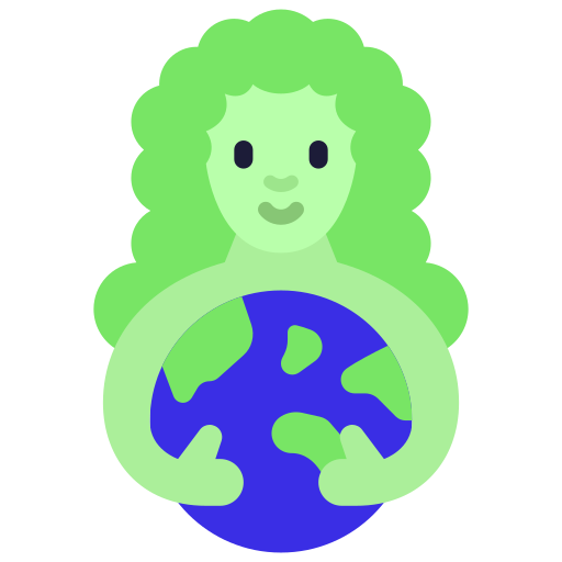 Mother earth Juicy Fish Flat icon