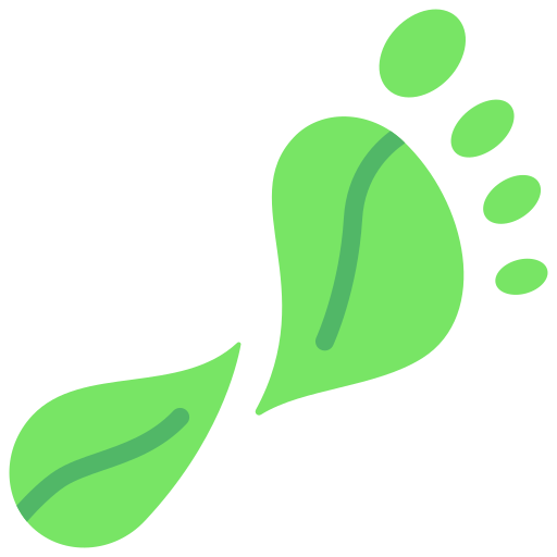 Footprint Juicy Fish Flat icon