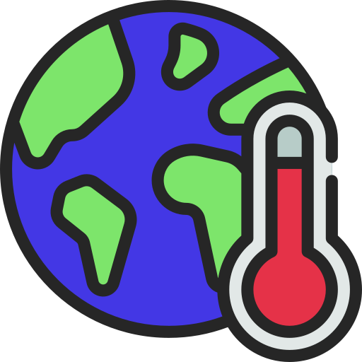 Global warming Juicy Fish Lineal color icon