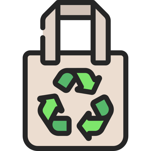 bolsa de reciclaje Juicy Fish Lineal color icono