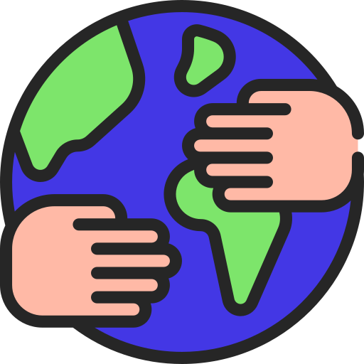 Save the planet Juicy Fish Lineal color icon