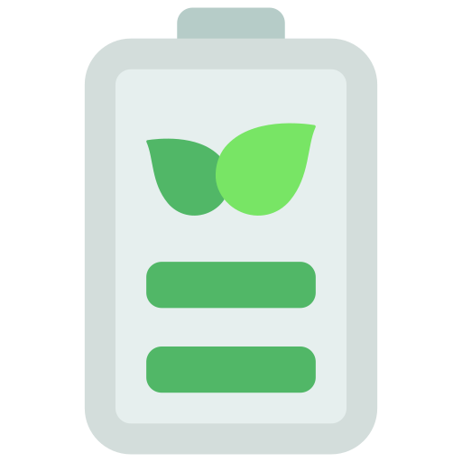 Eco battery Juicy Fish Flat icon