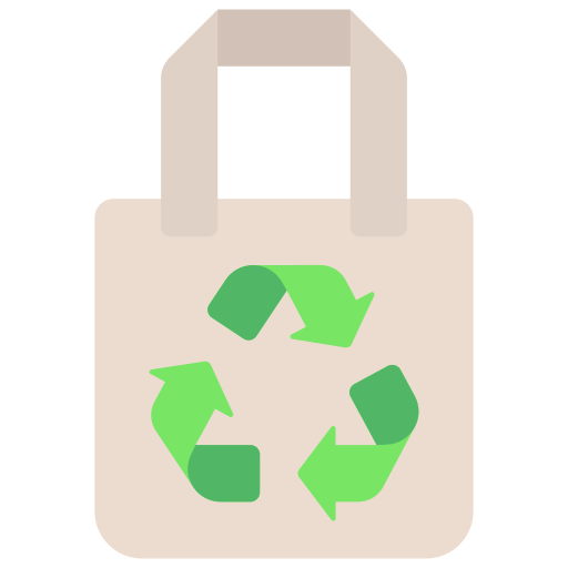 Recycle bag Juicy Fish Flat icon