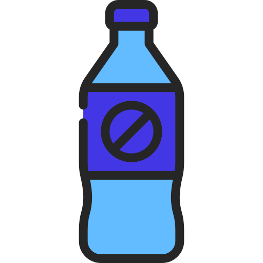 No plastic bottles Juicy Fish Lineal color icon