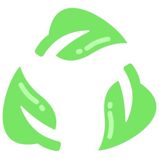 Recycle sign Juicy Fish Flat icon