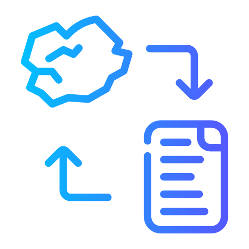 papier Generic gradient outline icon