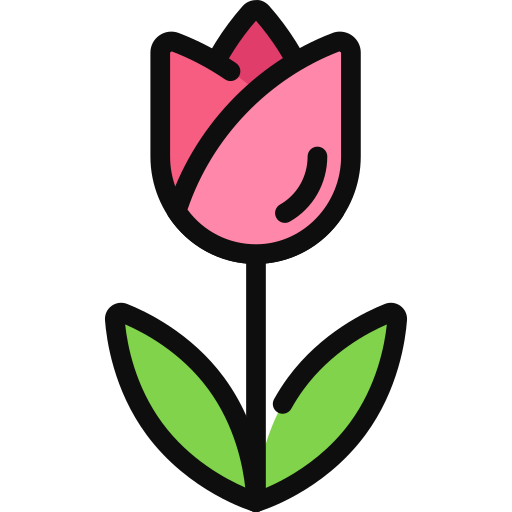 tulipán Generic color lineal-color icono