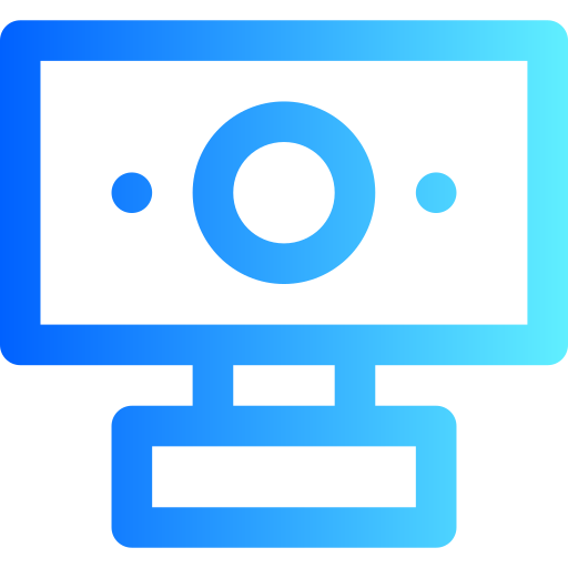 webcam Generic gradient outline icoon