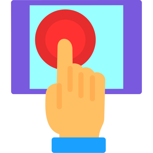 Touch screen Generic color fill icon