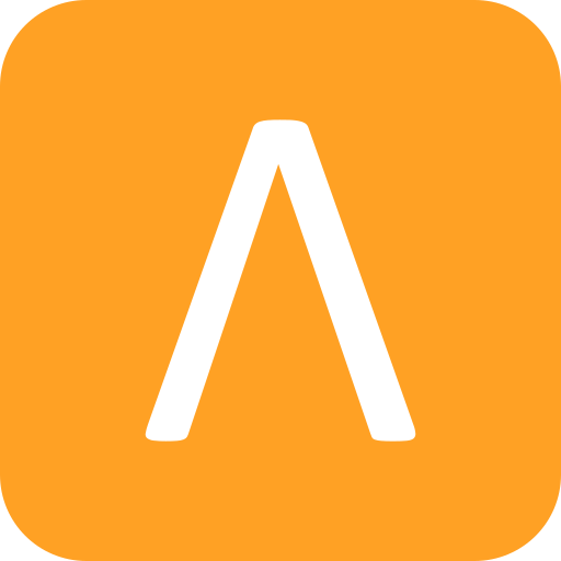 lambda Generic color fill icona