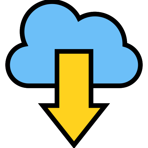 Cloud Download Generic color lineal-color icon